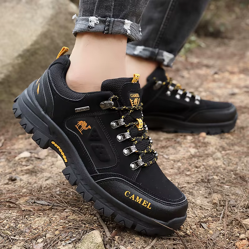 Chaussures de randonnée classiques noires pour hommes