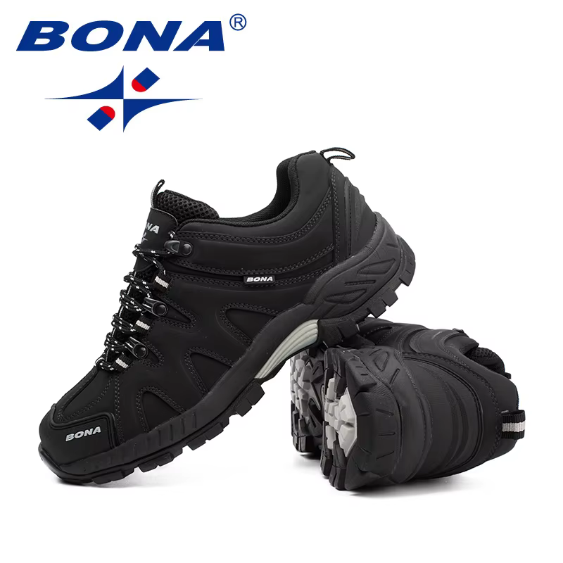 BONA nouveauté Style classique hommes chaussures de randonnée à lacets