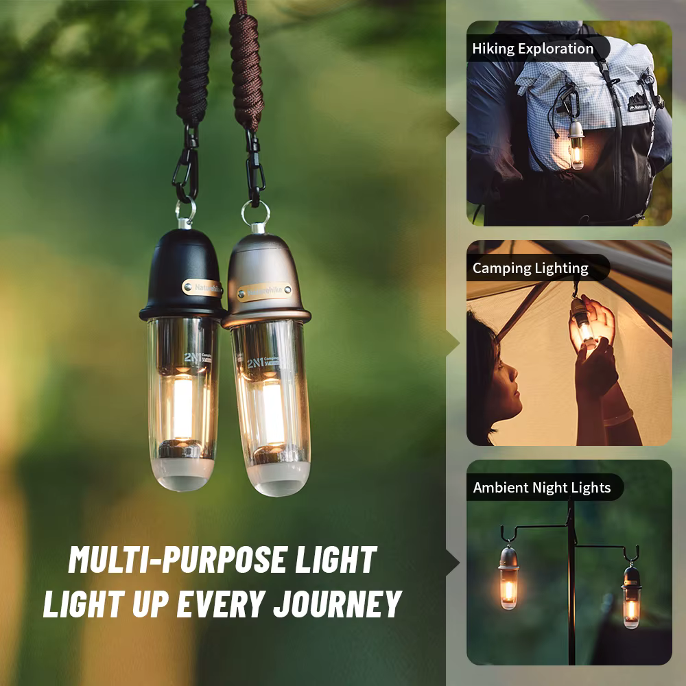 Naturehike – lampe de Camping ultralégère 2 en 1