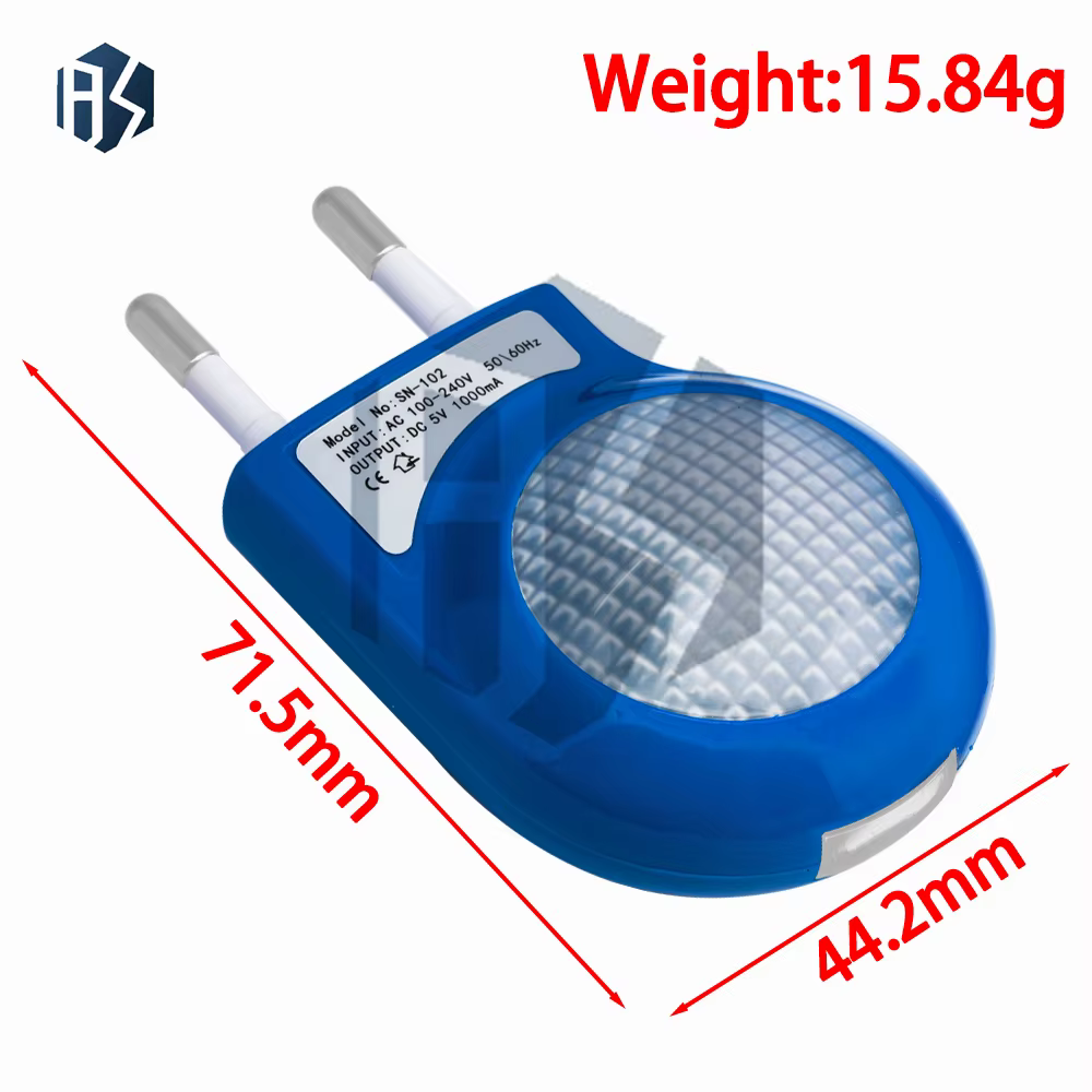 Veilleuse escargot USB avec prise ue, 1 pièce, lampe Portable, idéale pour les toilettes, le couloir et la chambre à coucher