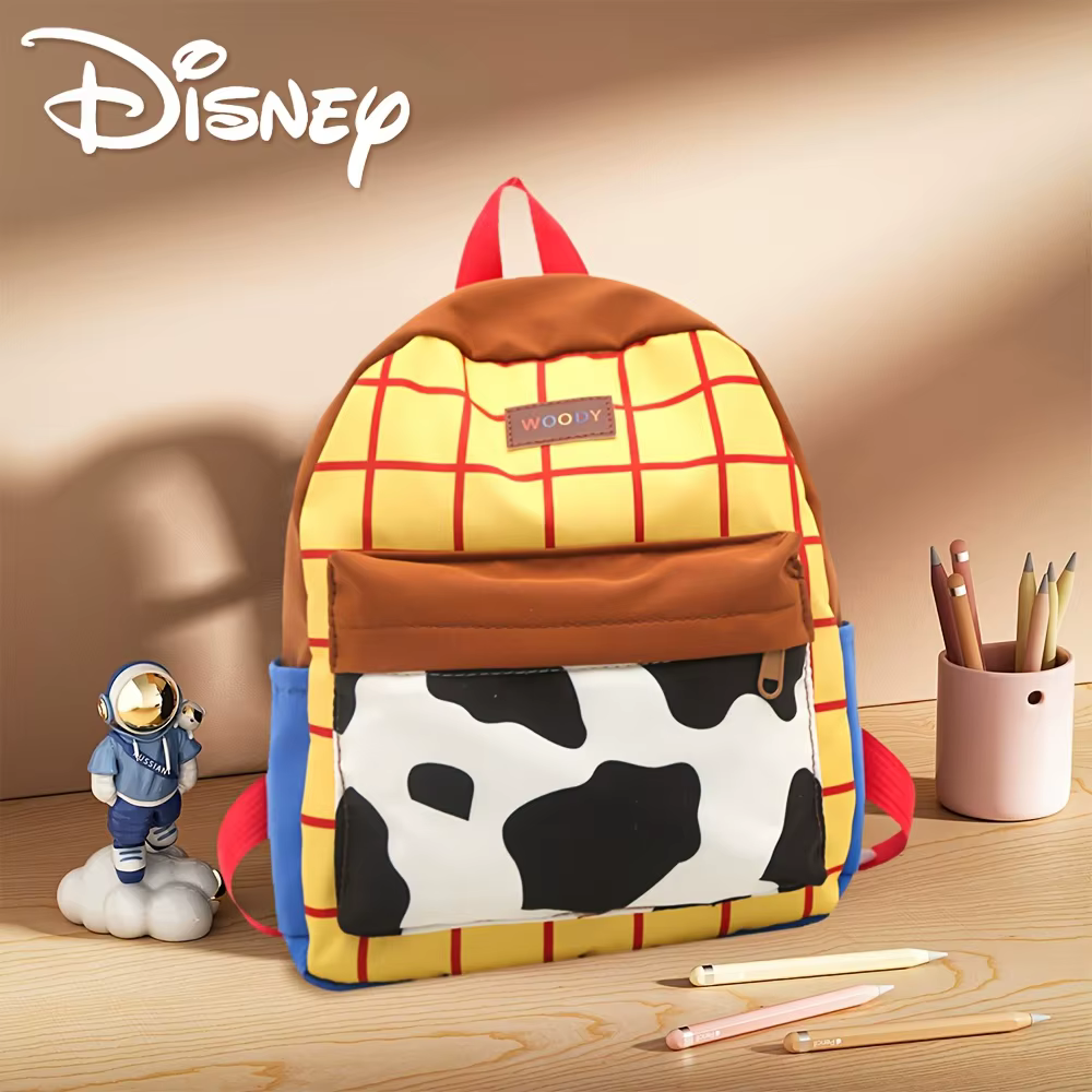 Sac à dos Toy Story 1 pièce avec bandoulière et poignée réglables, fermeture à glissière, couleurs pastel, sac à dos en nylon durable