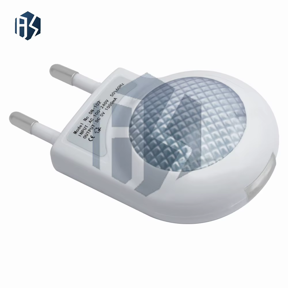 Veilleuse escargot USB avec prise ue, 1 pièce, lampe Portable, idéale pour les toilettes, le couloir et la chambre à coucher