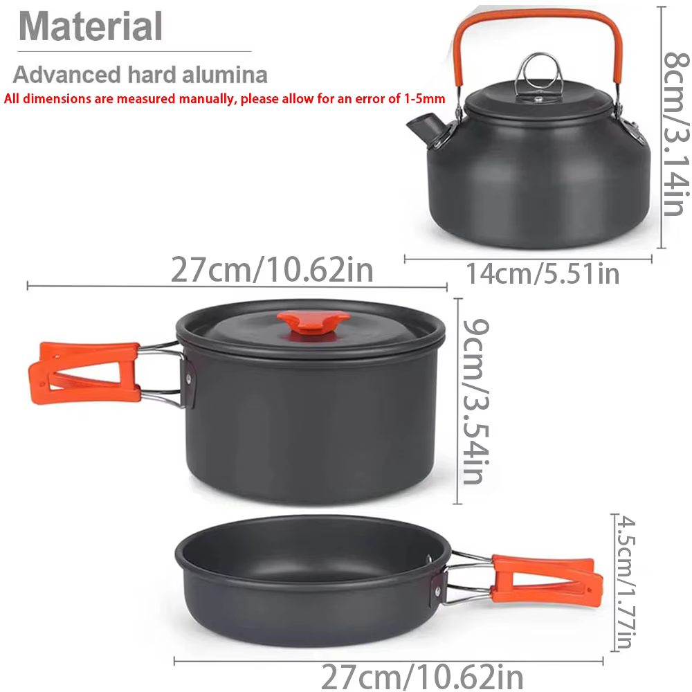 Kit d'ustensiles de cuisine de Camping
