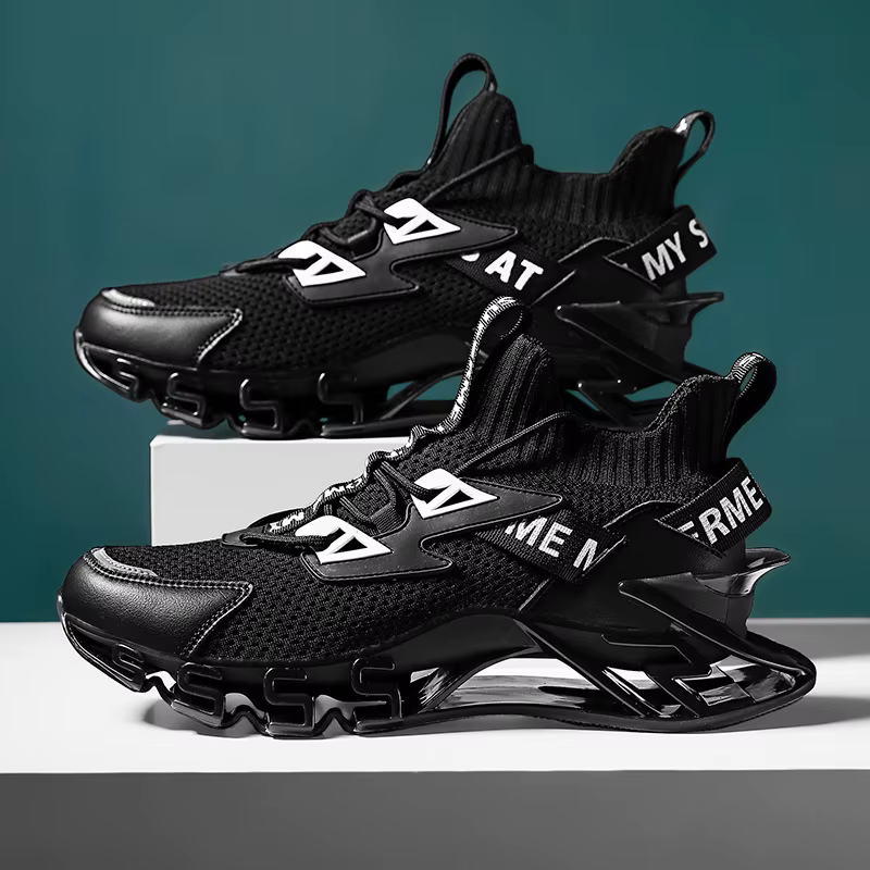 Printemps hommes baskets chaussures décontractées respirantes de haute qualité antidérapant amortissement chaussures de sport en plein air confortable maille chaussures Zapatillas