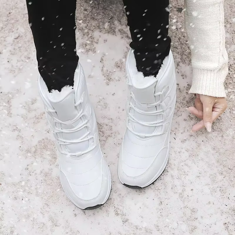 2025 chaussures pour femmes hiver mode bottines femmes garder au chaud femme à lacets bottes imperméables cheville chaussures rue infirmière bottes