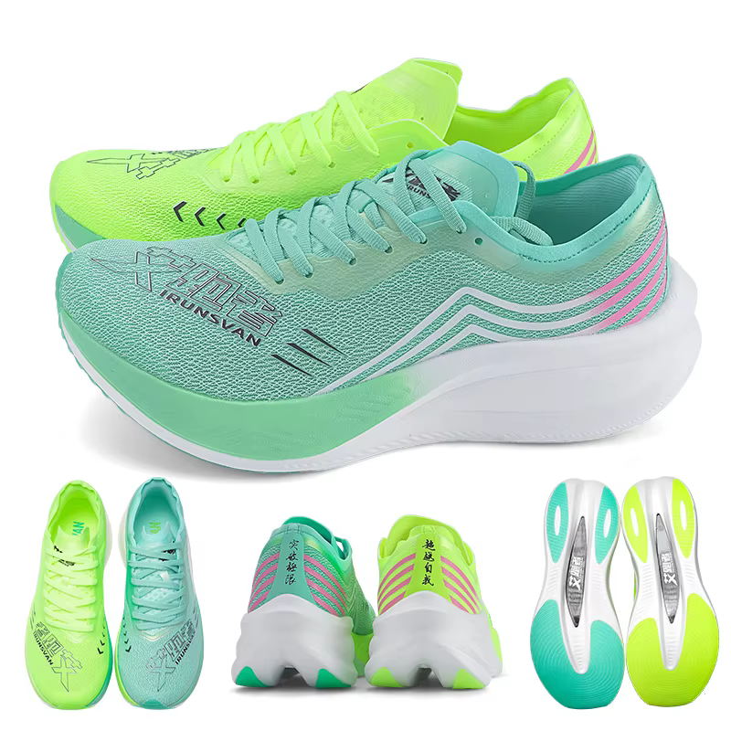IRUNSVAN 1.0 Chaussures de course professionnelles en nylon avec plaque de carbone intégrale