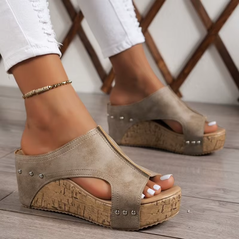 Sandales d'été compensées pour femme