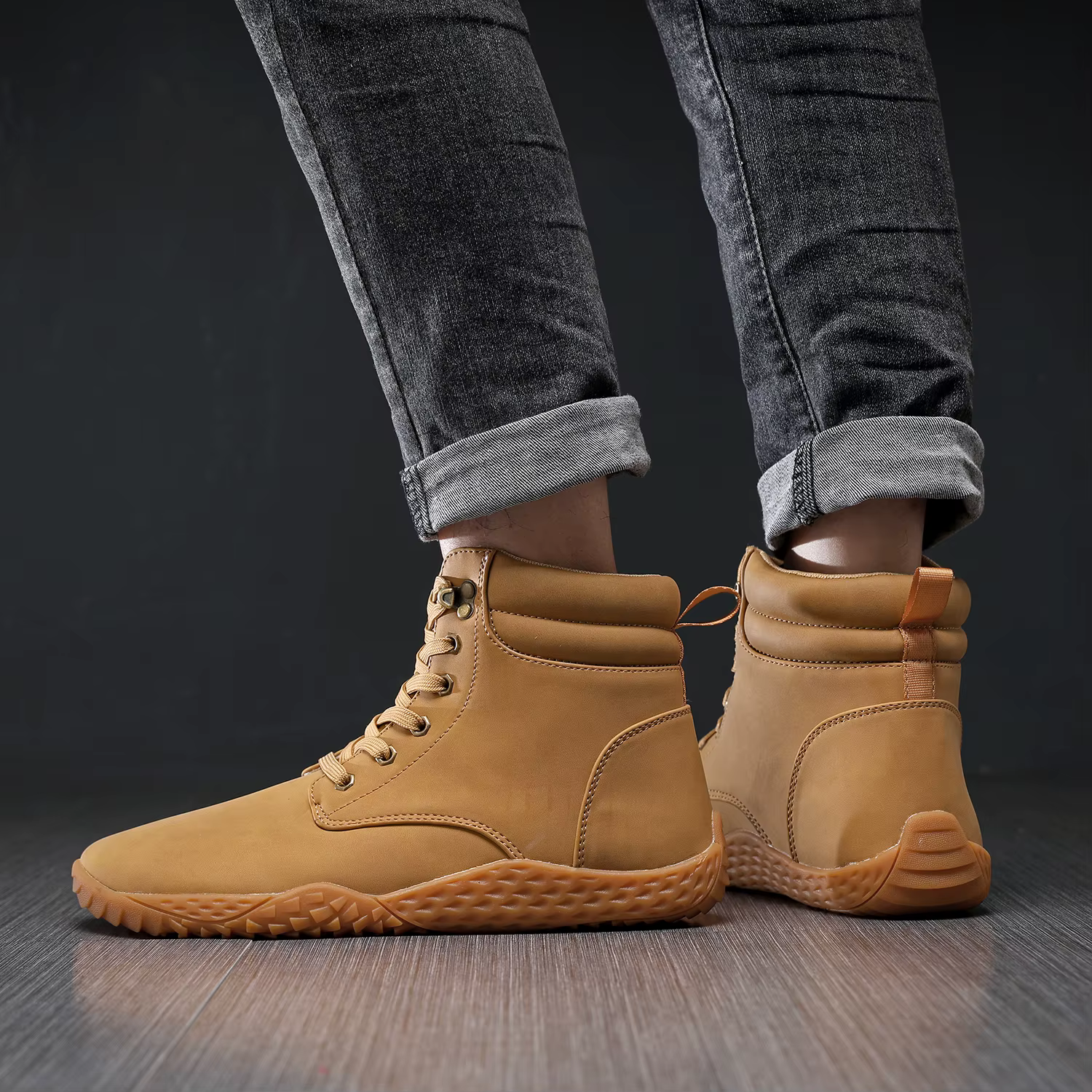 Chaussures larges pieds nus pour hommes