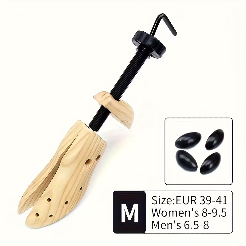 1/2 Paire d'Élargisseurs de Chaussures en Bois pour Femmes et Hommes - Écarteur pour Pieds Larges, Hallux Valgus ou Callosités