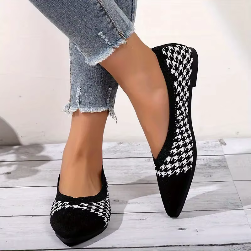 Ballerines décontractées pour femmes, chaussures à talons bas, pieds nus, baskets élégantes pour femmes, mocassins confortables, Parker pointu, femme, nouveau