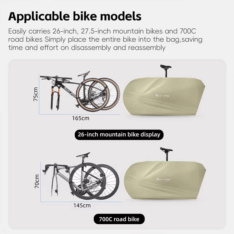 WEST BIKING – sac de transport Portable pour vélo de route et vtt
