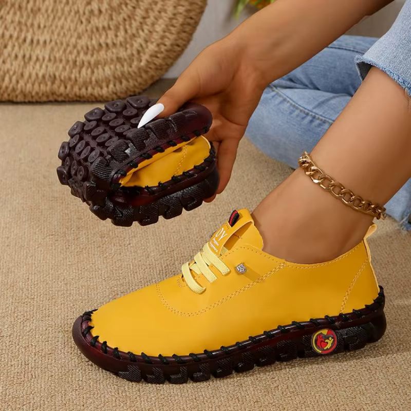 Baskets d'été pour femmes, chaussures de printemps respirantes, grande taille, couture rétro, fond Muffin, baskets romaines à semelles souples, nouvelle collection 2025