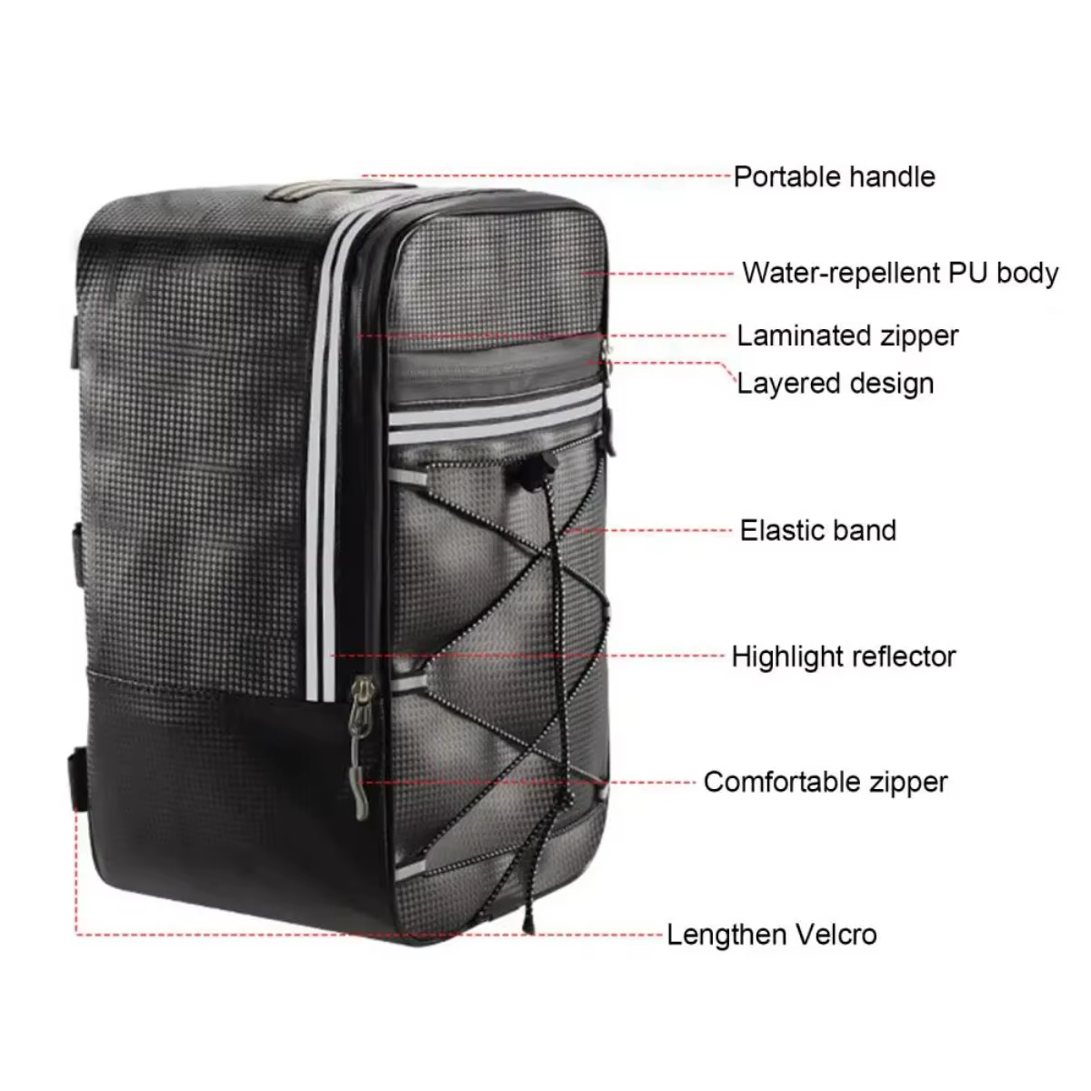 Sac de siège arrière de vélo d'équitation