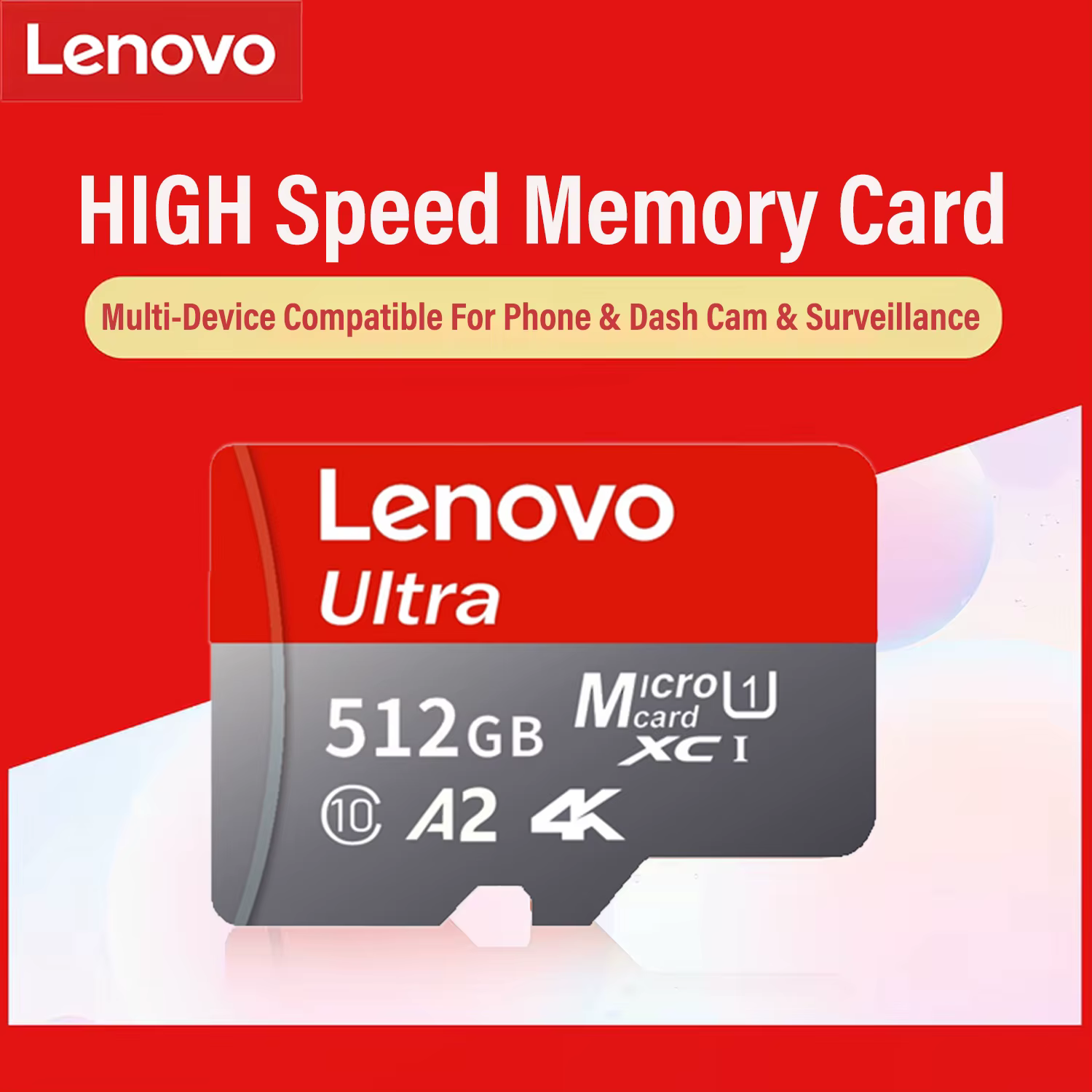 Carte SD Lenovo haute vitesse Micro SD pour Nintendo Switch 512 Go 256 Go 128 Go 64 Go U3 V30 Carte mémoire SD à performance stable