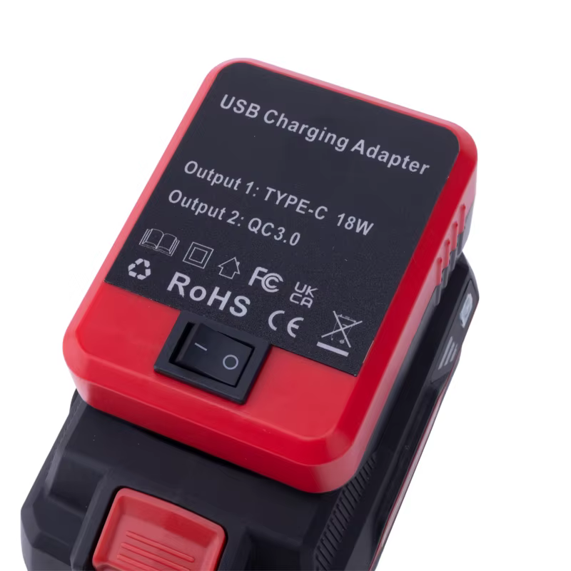 Adaptateur de batterie batterie externe pour batterie Li-ion Lidl Parkside X20V avec double interface de charge rapide USB/type-c batterie externe mobile