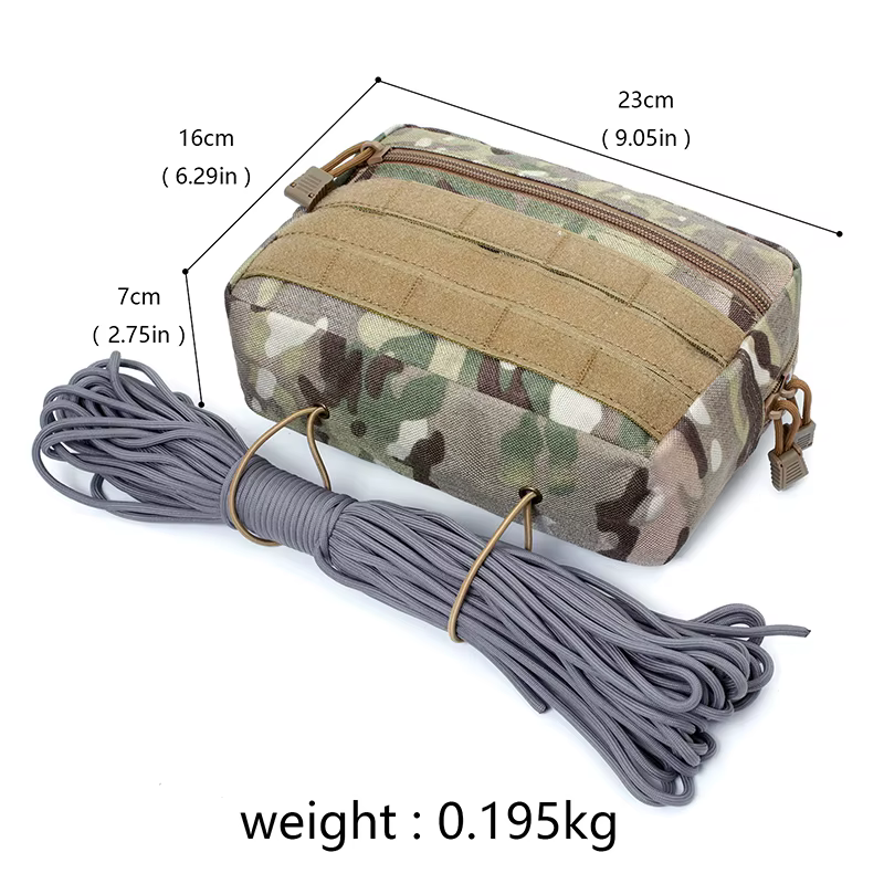 Pochette EDC Molle pour Sports de Plein Air, Organisateur de Poche D3, Accessoires pour Gilet MK3, Sac à Outils Multi-Usages, Sac EDC