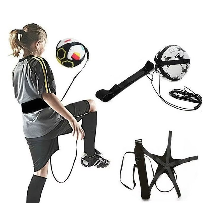 Ceinture d'entraînement de football avec sac à corde pour la pratique du dribble et l'amélioration du contrôle du ballon et des compétences de football