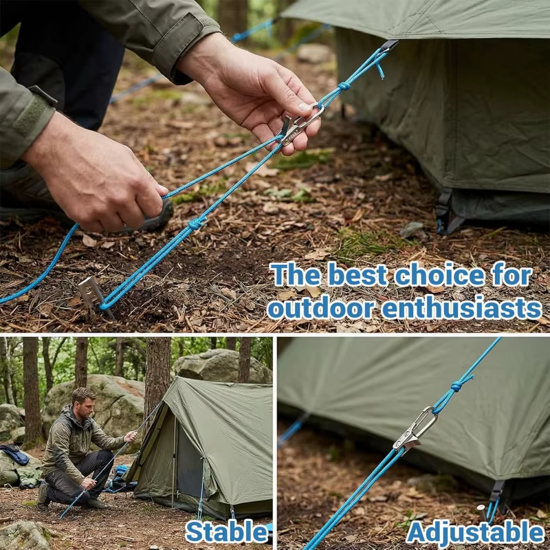 Outil de fixation de cordes et tendeur avec tendeur à rouleaux