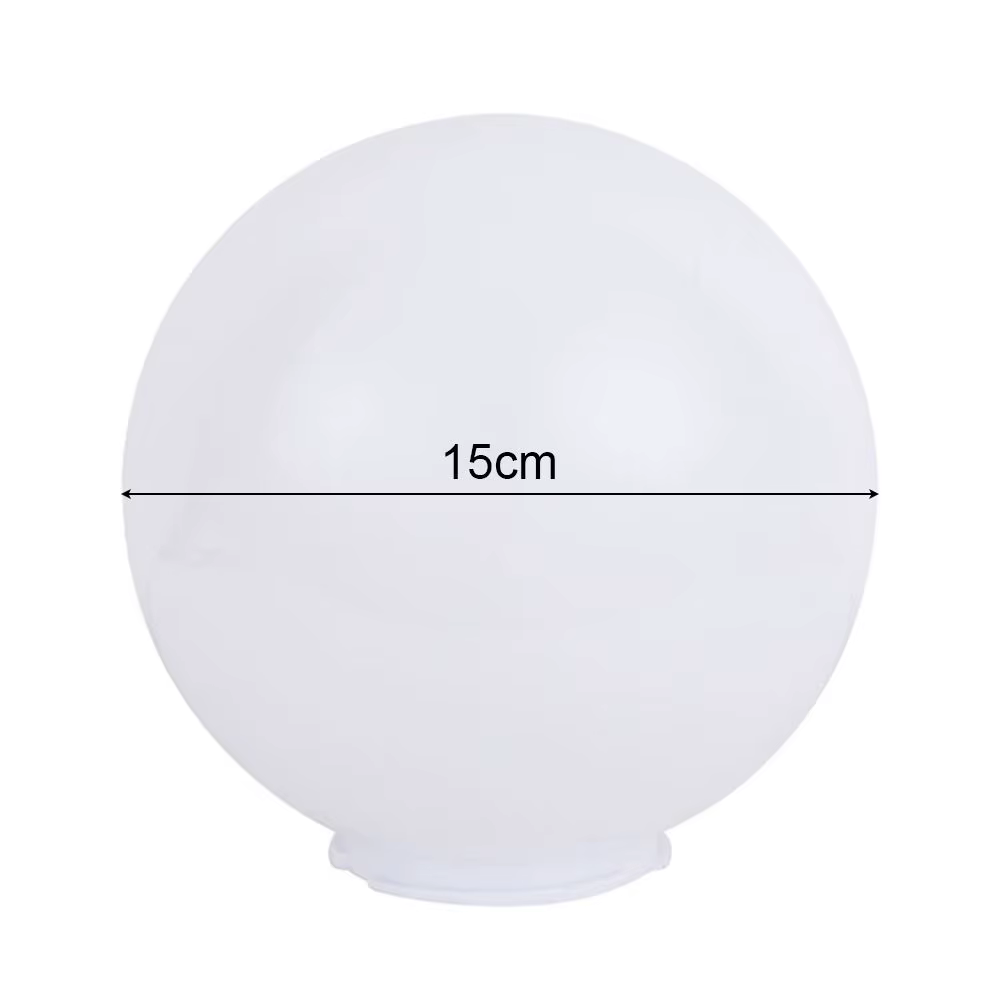 Abat-Jour en Acrylique Blanc, Globe Laiteux, Adapté à la Lampe, pour Jardin, Restaurant, Décoration de Maison