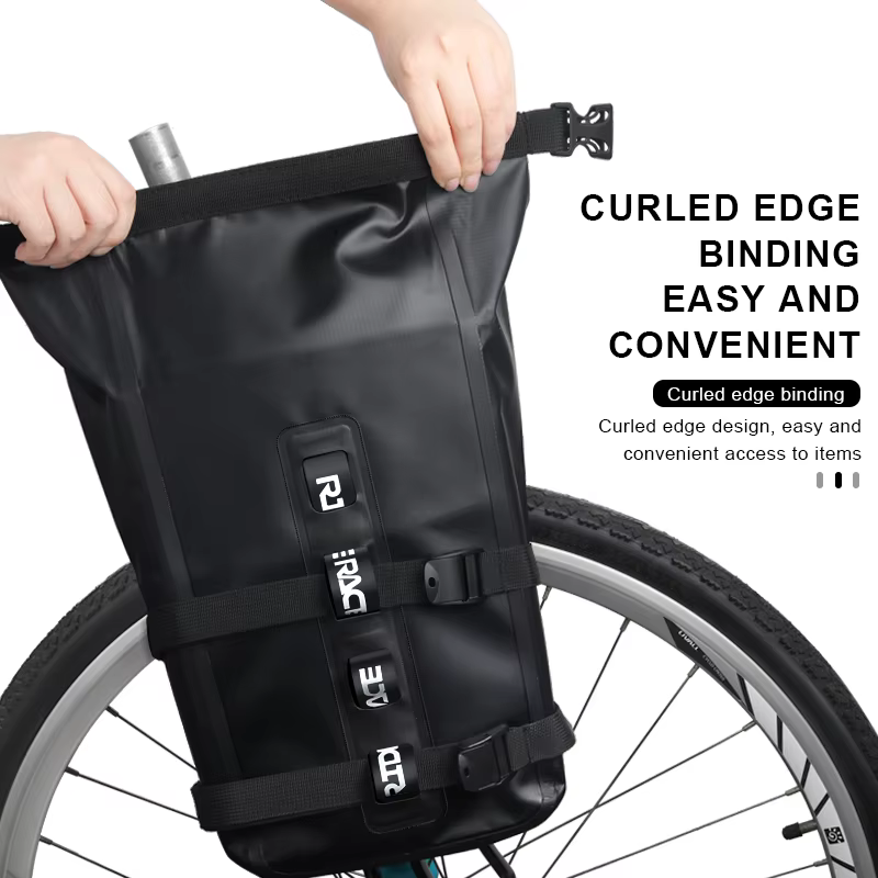RIDERACE Portable étanche vélo fourche sac PVC 8L en alliage d'aluminium