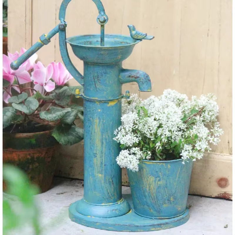 Pots de fleurs d'extérieur du sol au plafond, rétro, support de plantes anciennes, créatif, pression de jardin, puits, balcon, aménagement paysager, décorations en fer