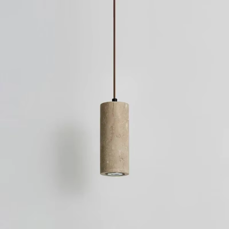 Lampe en travertin jaune, lustres de chambre à coucher, lampes suspendues de chevet, lampes rétro pour salon, lampes suspendues pour comptoir de bar, éclairage