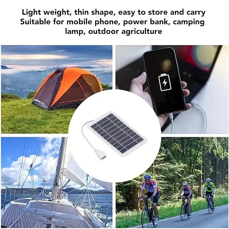 Panneau solaire portable avec USB pour la randonnée en plein air