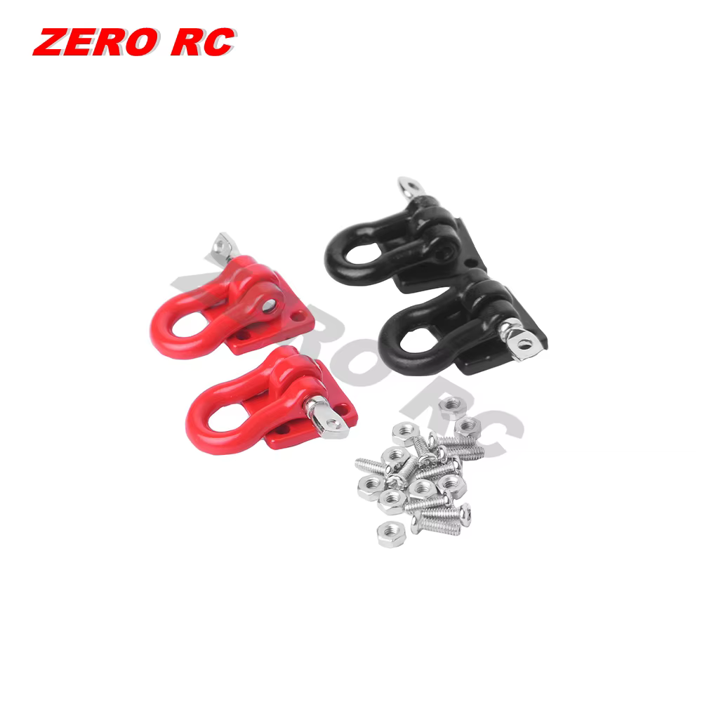 Accessoires pour camions RC à l'échelle 1/10 et 1/12 : Pièces décoratives ROCK CRAWLER, crochets de remorquage en alliage, extincteur, pelle, réservoir de carburant, chaîne