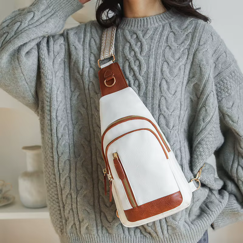 Sac de poitrine en cuir PU souple pour femme, sac à main multicouche, sac à main fourre-tout pour femme, sacs initiés féminins, grande capacité, style rétro, mode