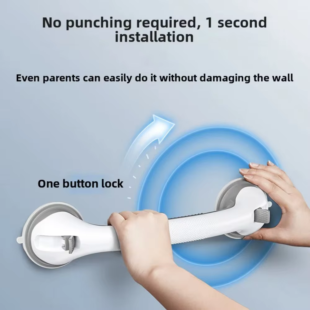 Barre d'appui de sécurité robuste pour douche et salle de bain, avec poignée antidérapante, pour personnes âgées et handicapées, outil d'aide à l'équilibre pour la baignade