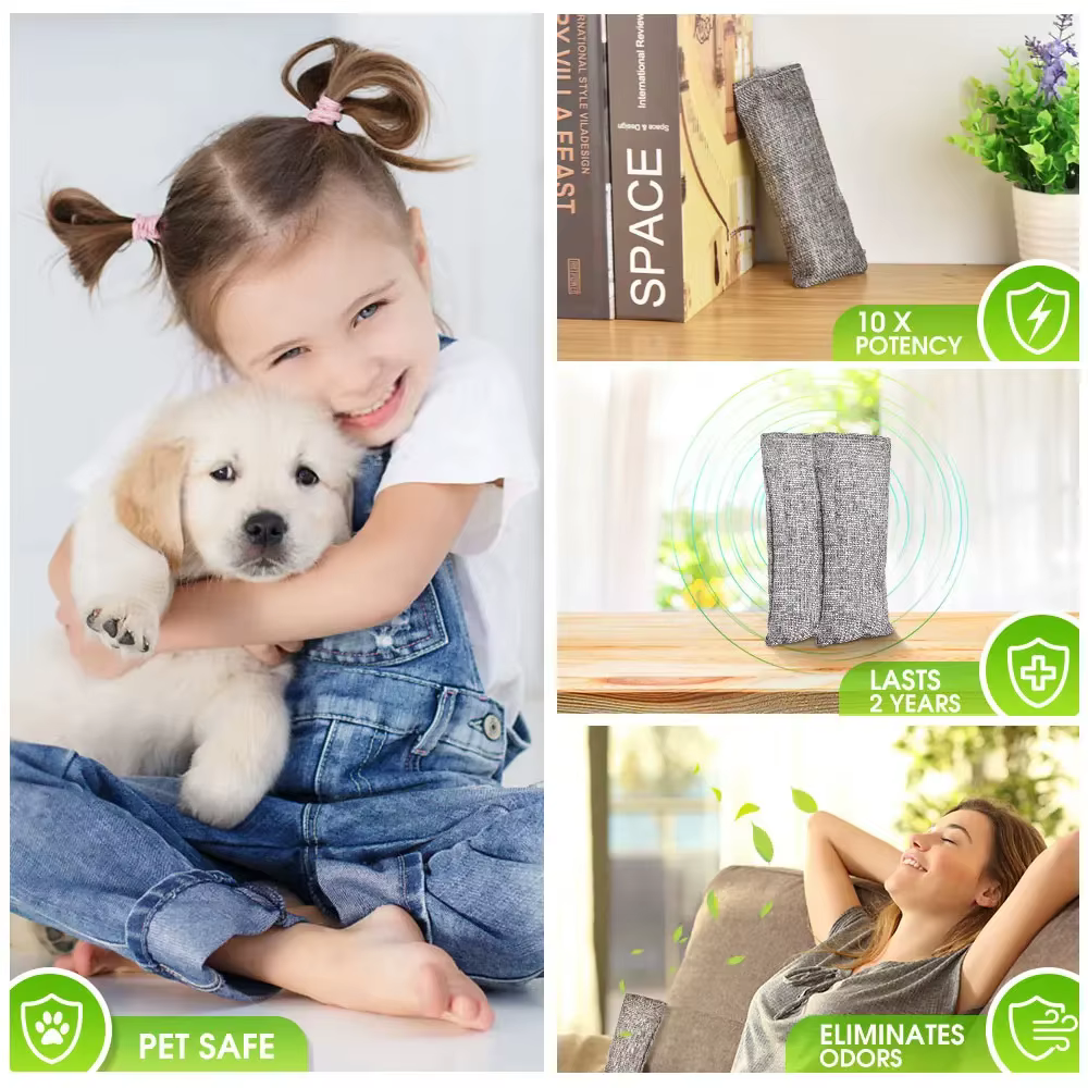 Sacs de charbon de bambou absorbant les odeurs, voiture, maison, élimine le formaldéhyde, sac de charbon actif, élimination des saveurs, supporter ficateur d'air, sac de charbon actif pour chaussures