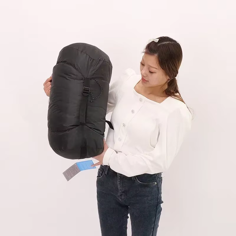 Sacs de couchage thermiques en duvet d'oie blanche, taille 220x85cm, allonge et élargi, adaptés aux personnes hautes, bonne qualité, Camping