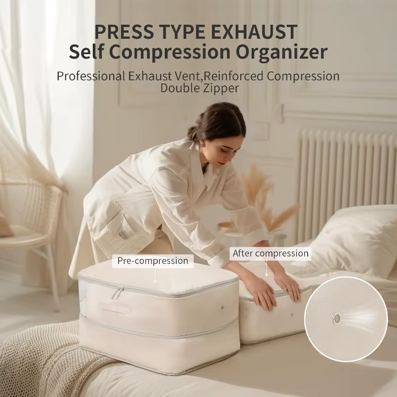 Sac de rangement compressible portable de grande capacité pour vêtements