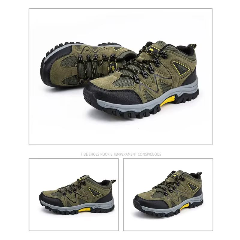 Chaussures de randonnée tout-terrain gris bleu pour hommes