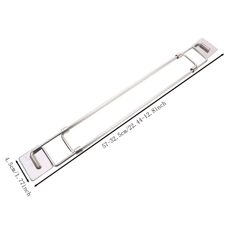 Barre d'angle de douche pour camping-car, tige de rangement télescopique, rangement de toilette, étagères d'angle réglables, Bar de camping-car, remorque de voyage, accessoires pour camping-car
