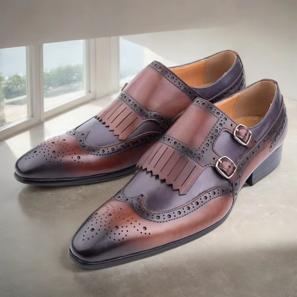 Chaussures habillées en cuir italien pour hommes