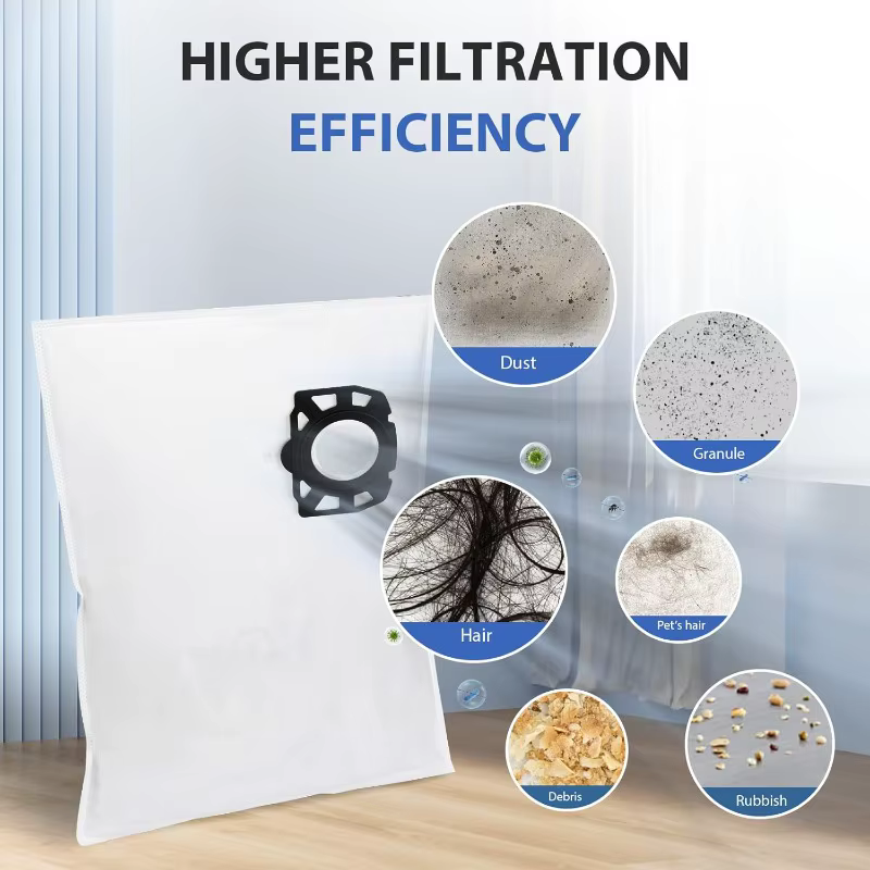Sacs filtrants de remplacement KFI357, 12 pièces, pour aspirateur sec et humide Karcher WD2 Plus WD3 KWD1 KWD2 KWD3 MV3 SE4001 SE4002 2.863-314.0