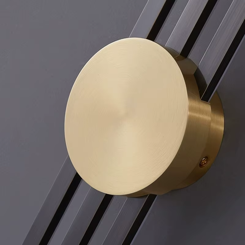 Applique murale longue moderne de luxe minimaliste noir et or lumières créatives chambre lampe de chevet allée TV fond décoration maison