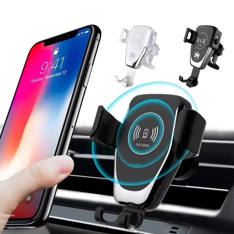 Support de téléphone de voiture à chargement sans fil rapide pour iPhone 17 16 15 14 13 12 Pro Max XR Samsung Xiaomi