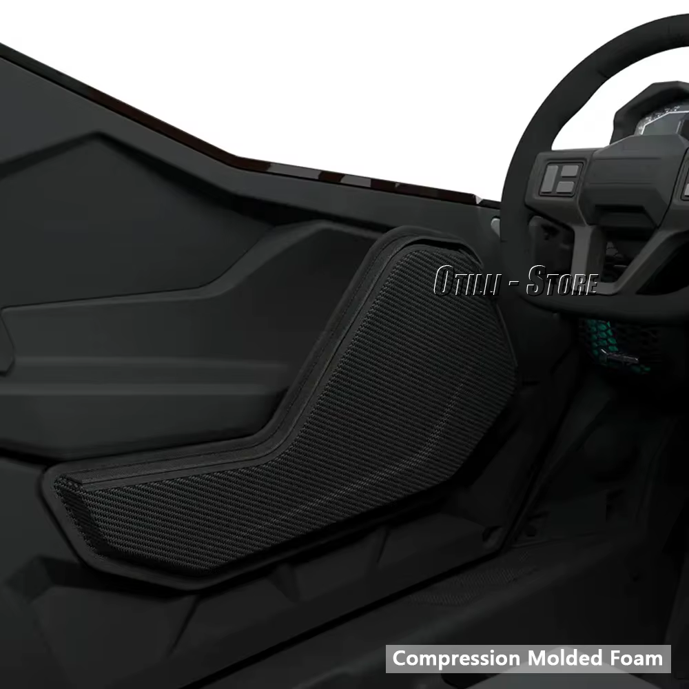 Nouveaux accessoires pour Polaris RZR XP 4 Pro S PRO R 4 UTV 2025 2026 : Sacs de rangement pour portes avant (passager et conducteur) en fibre de carbone noire