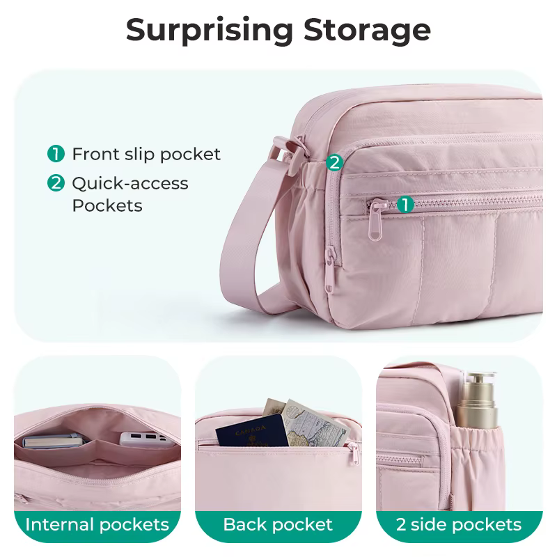 BAGSMART Sac Hobo pour femme, sac bandoulière pour collège, grande capacité, sac à main décontracté, imperméable, léger, sac à bandoulière pour les voyages quotidiens