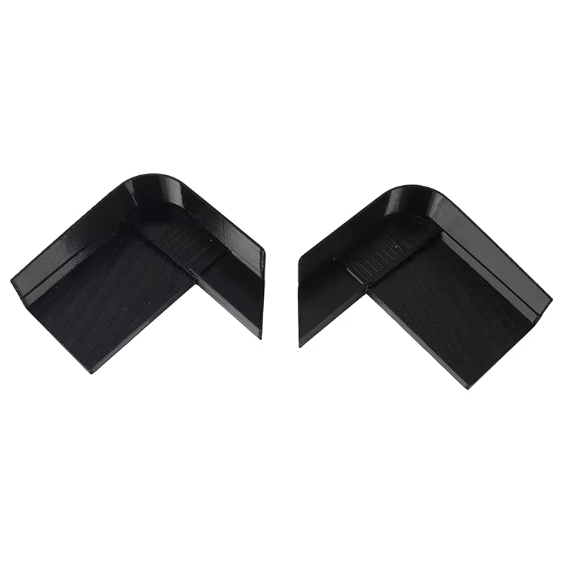 1 paire de canaux de drainage de toit de voiture pour Land Rover Defender 90/110, couvercles de déflecteur durables pour les canaux de drainage de l'eau