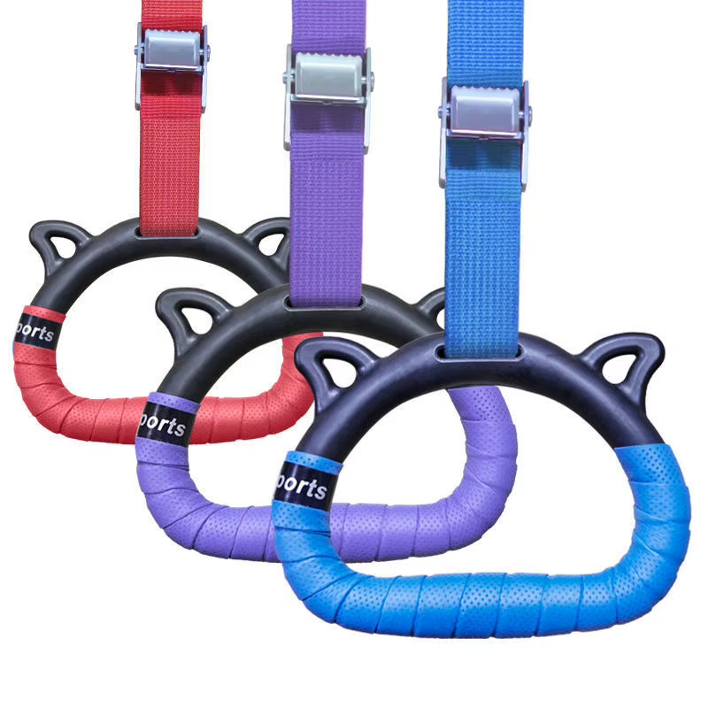 Ensemble d'anneaux de gymnastique réglables pour enfants, équipement d'entraînement physique à domicile, renforcement des côtes, entraînement fongique