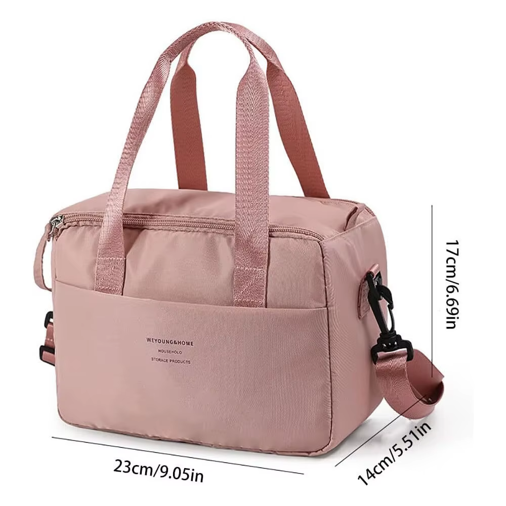 Sac à lunch isotherme pour femmes, grande capacité, sac isotherme, sac à main pour le déjeuner, étanche, réutilisable, avec bandoulière amovible