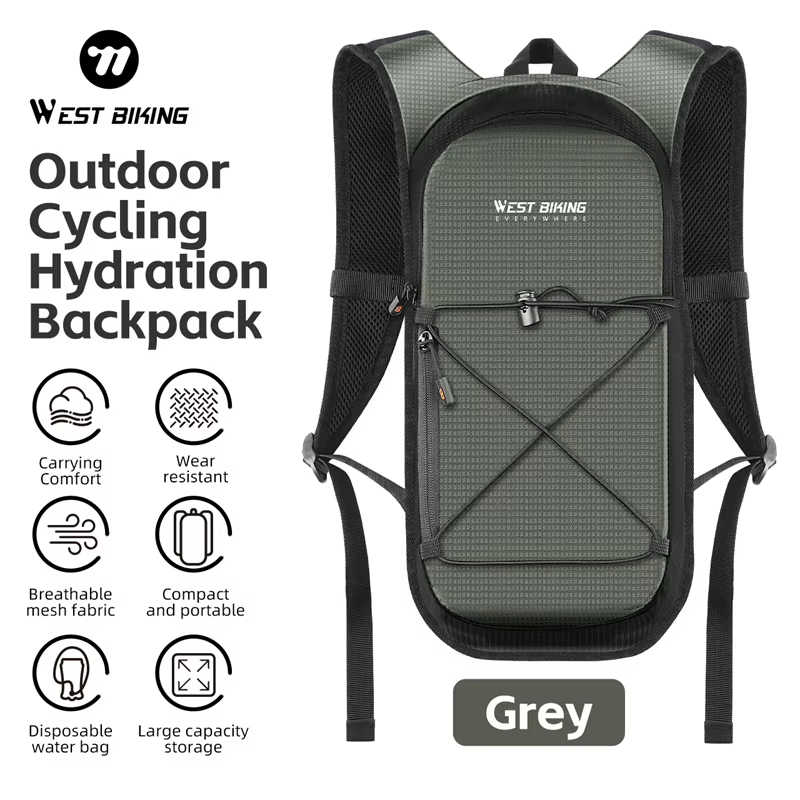 Sac à dos d'hydratation WEST BIKING 10L pour le cyclisme