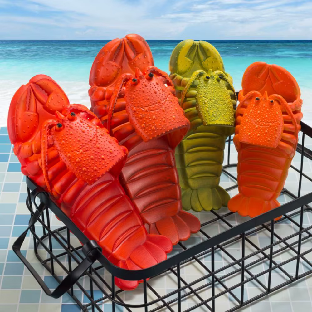 Pantoufles de homard d'été pour femmes et hommes