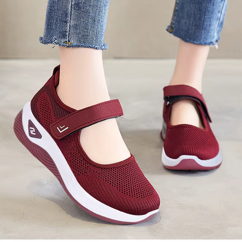 Baskets en maille respirante pour femmes, chaussures de marche légères et antidérapantes, confortables, décontractées à semelle souple, printemps et été