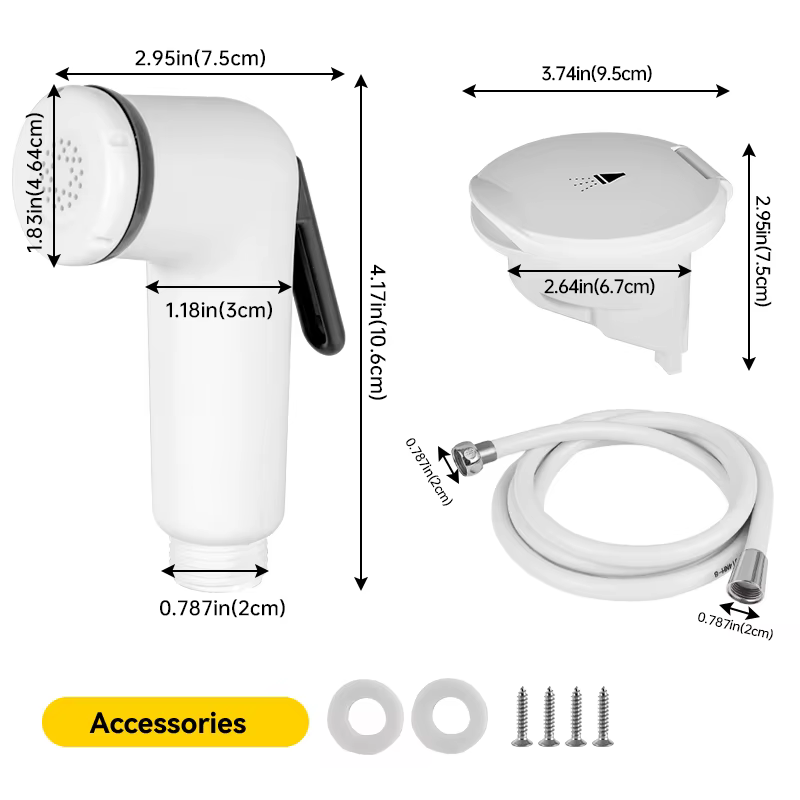 Douche de pont marine encastrée, kit de remplacement en ABS pour yacht, accessoire de montage sur pont pour embarcation, pièce de moteur de pêche