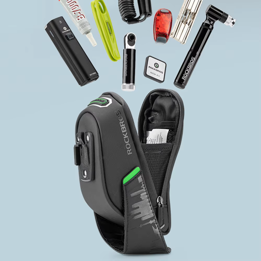 ROCKBROS sac arrière de vélo vélo de route équitation sac de siège arrière sac de vélo étanche sac de selle à dégagement rapide bande réfléchissante