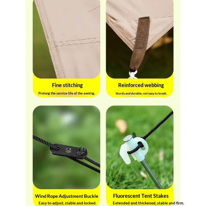 Bâche de camping imperméable robuste